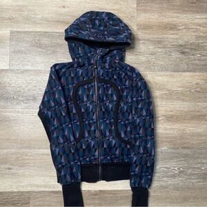 Lululemon Geometric Pattern Hoodie - Purple and Black SIZE 8